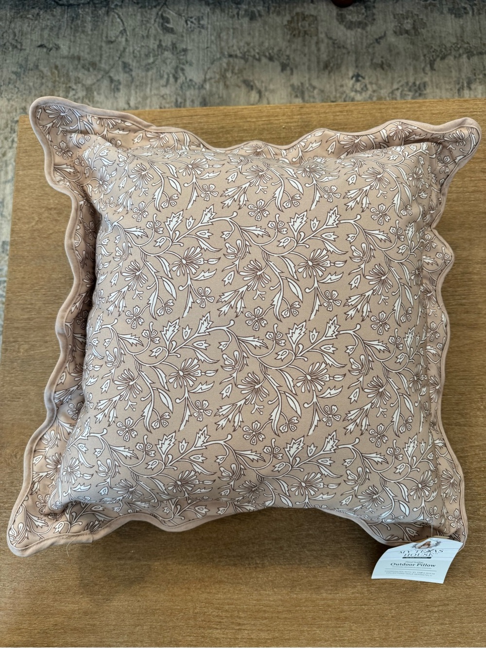 Decorative Floral Ruffle Pillow